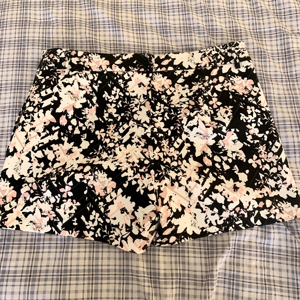 Express Front Tab Floral Shorts